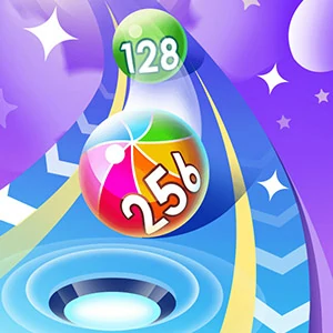 2048 Run Gorgeous Balls - free online game screenshot at Ciehee