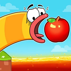 Apple Worm - free online game screenshot at Ciehee